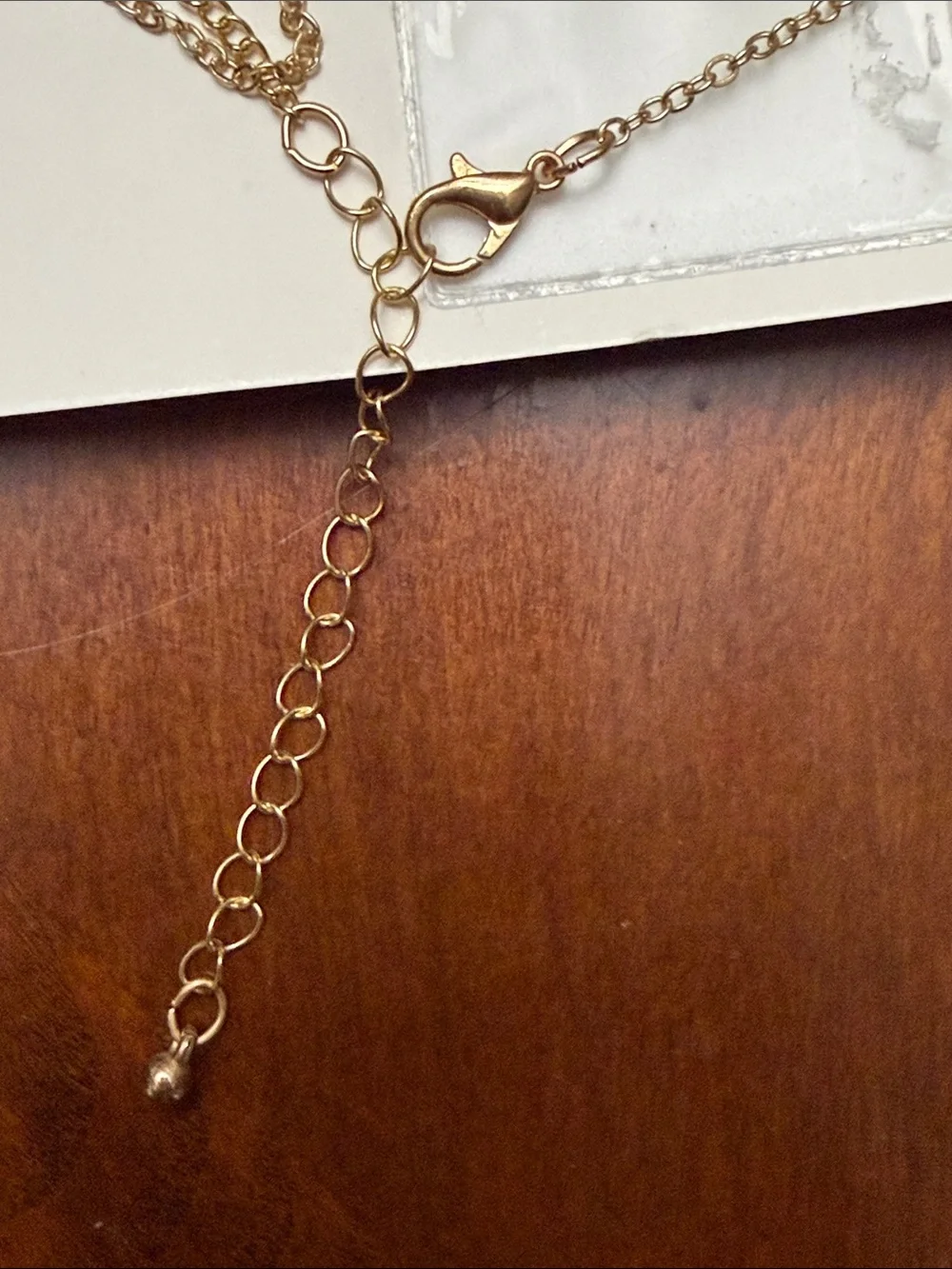 Cat & Jack Gold Tone Choker Set with Lavender Heart and Pastel Flower